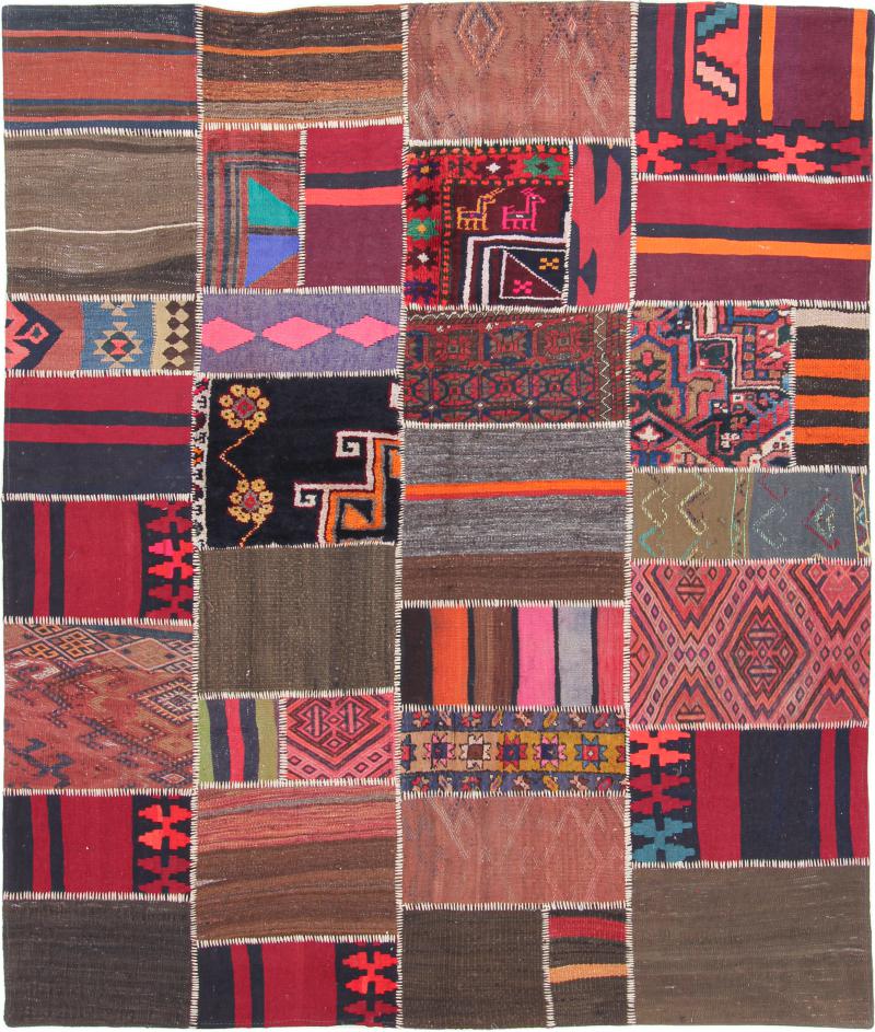 Tapete persa Kilim Patchwork 269x174 269x174, Tapete persa Tecido à mão