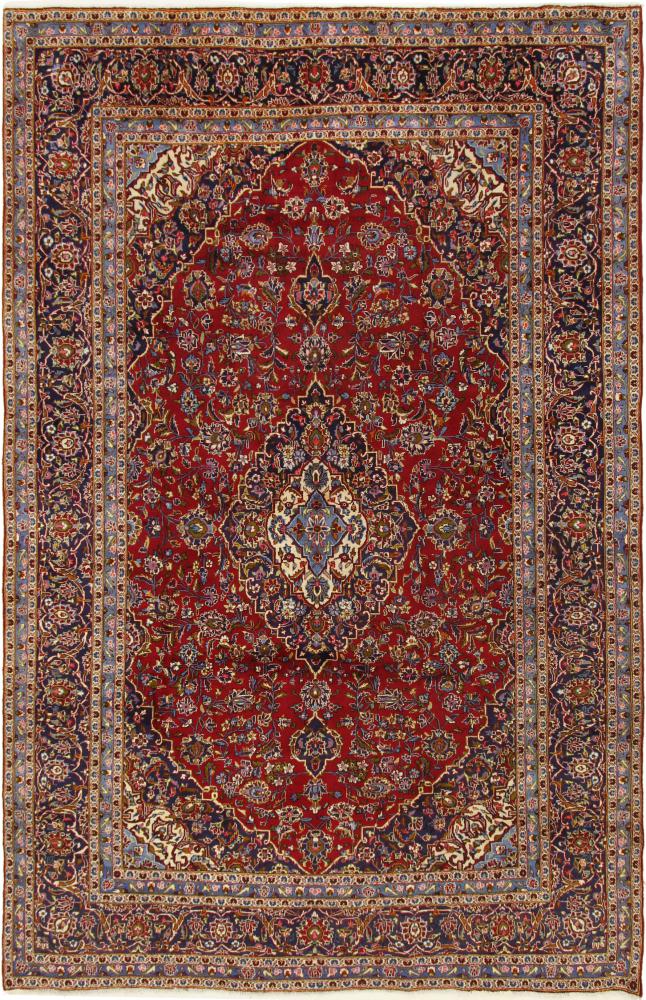 Alfombra persa Keshan 379x245 379x245, Alfombra persa Anudado a mano