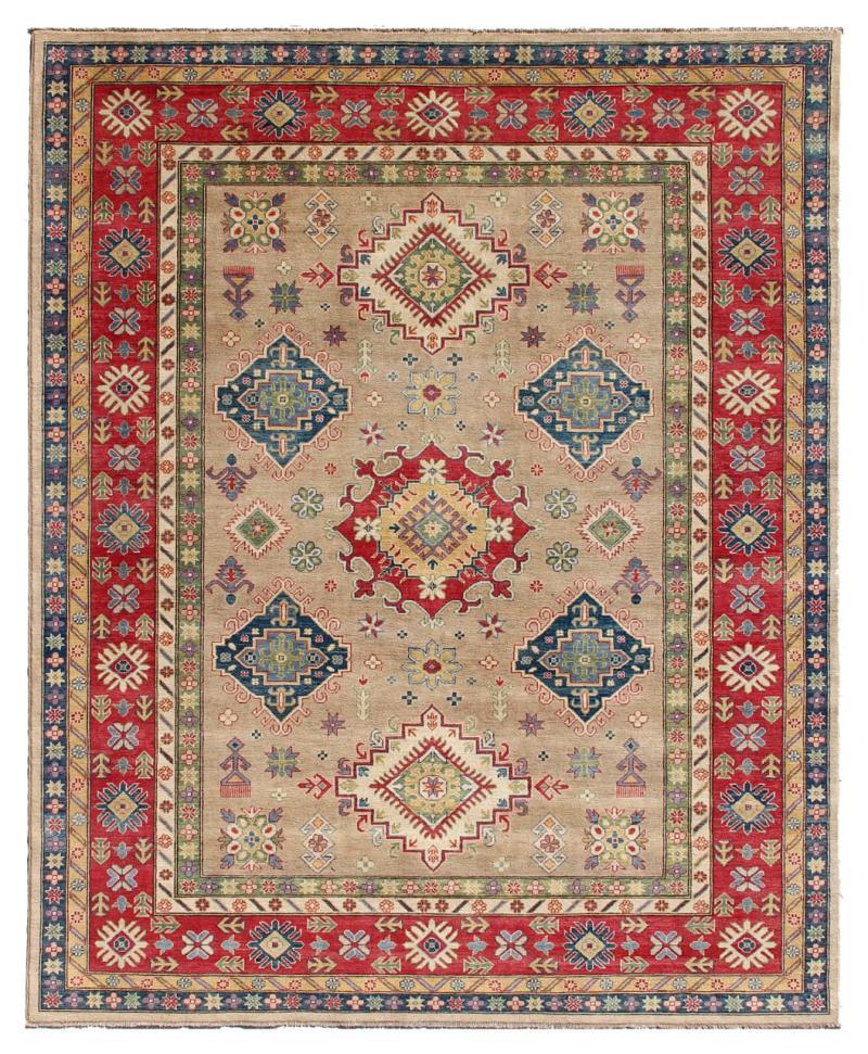 Afghan rug Kazak 11'0"x8'1" 11'0"x8'1", Persian Rug Knotted by hand