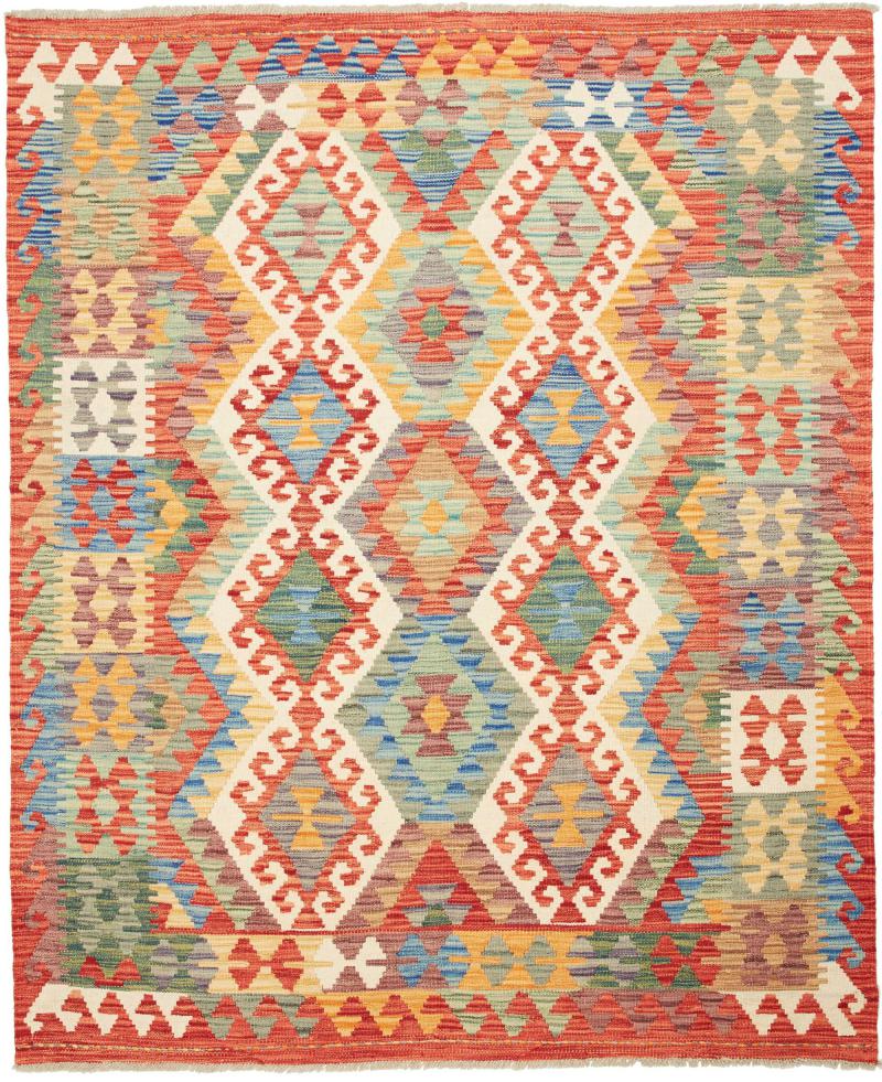 Tappeto Afgano Kilim Afghan 6'3"x5'2" 6'3"x5'2", Tappeto persiano Tessuto a mano