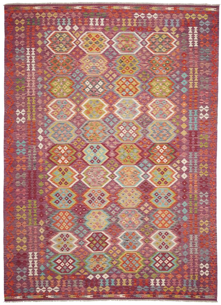 Afghaans tapijt Kelim Afghan 347x255 347x255, Perzisch tapijt Handgeweven