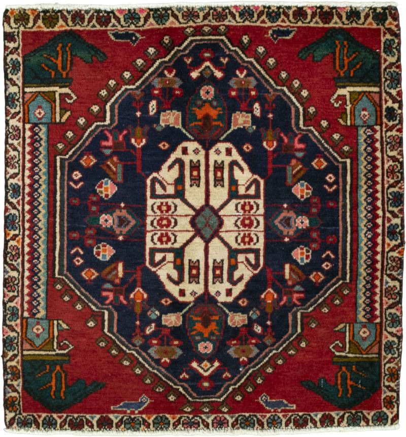 Persian Rug Shiraz 69x64 69x64, Persian Rug Knotted by hand