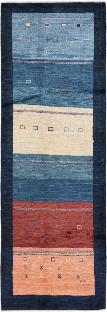 Persian Rug Persian Gabbeh Loribaft Z 8'4"x2'9" 8'4"x2'9", Persian Rug Knotted by hand