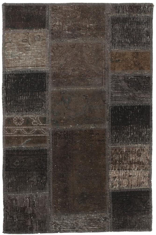 Persisk tæppe Patchwork 96x62 96x62, Persisk tæppe Knyttet i hånden