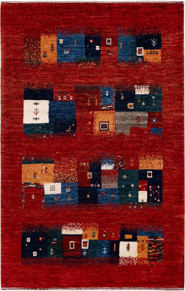 Tapis persan Persan Gabbeh Loribaft Atelier 119x77 119x77, Tapis persan Noué à la main