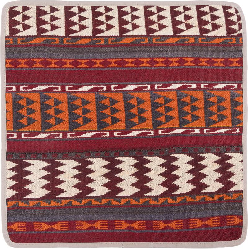 Afghan rug Kilim Afghan Cushion Cover 50x50 50x50, Persian Rug Knotted by hand