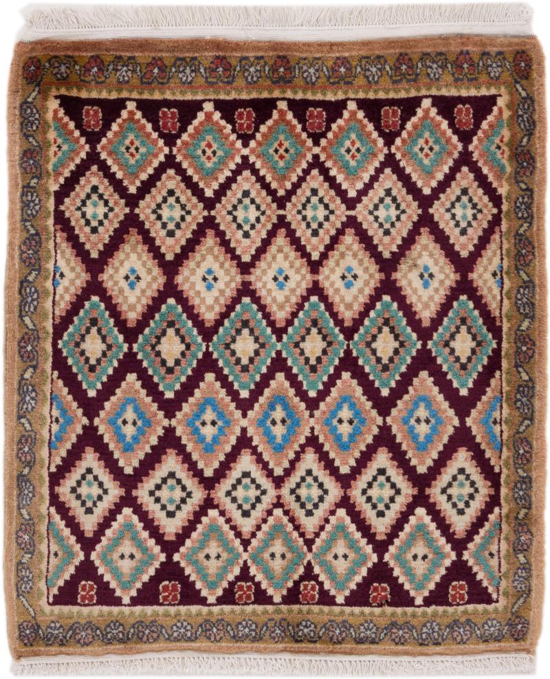 Tapis persan Hamadan 76x64 76x64, Tapis persan Noué à la main