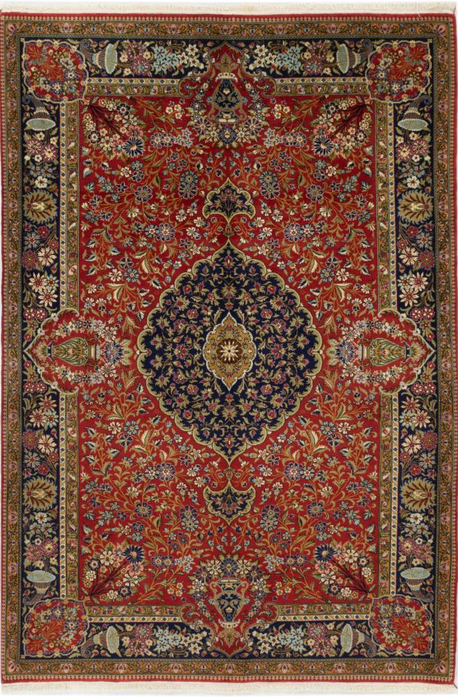 Tapis persan Ghom 207x136 207x136, Tapis persan Noué à la main