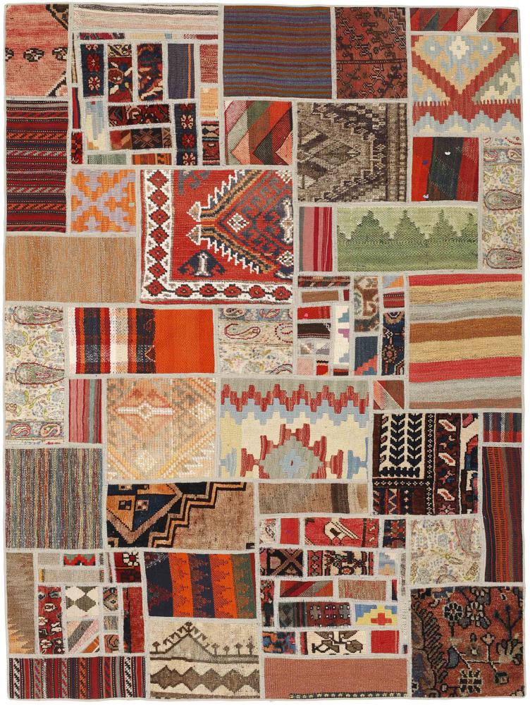 Tapete persa Kilim Patchwork 199x141 199x141, Tapete persa Tecido à mão