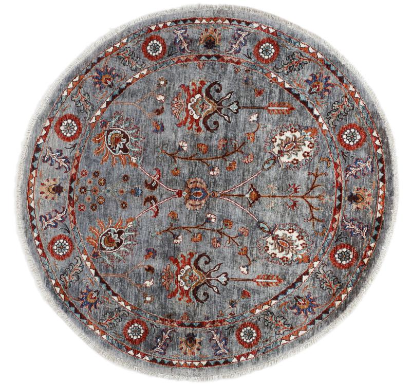Tapis afghan Arijana Klassik 147x143 147x143, Tapis persan Noué à la main