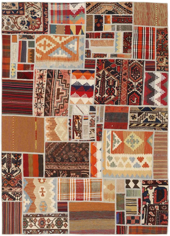 Tapete persa Kilim Patchwork 199x141 199x141, Tapete persa Tecido à mão