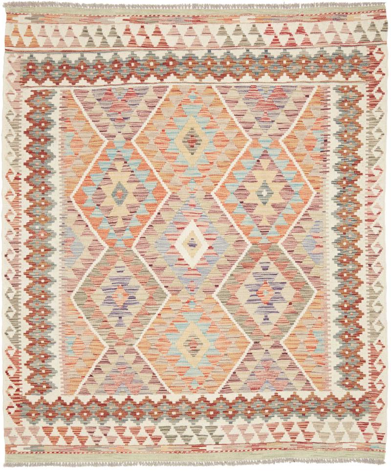 Afghaans tapijt Kilim Afghan 189x162 189x162, Perzisch tapijt Handgeweven