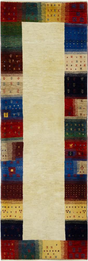 Tapis persan Persan Gabbeh Loribaft 246x80 246x80, Tapis persan Noué à la main