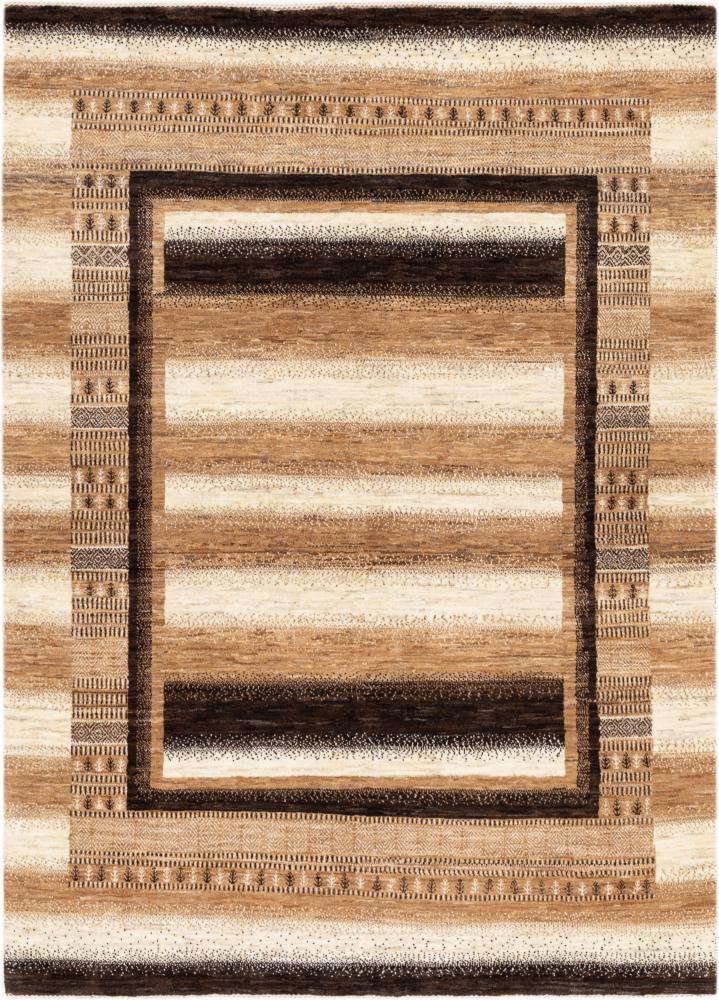 Tapis persan Persan Gabbeh Loribaft Essence 204x147 204x147, Tapis persan Noué à la main