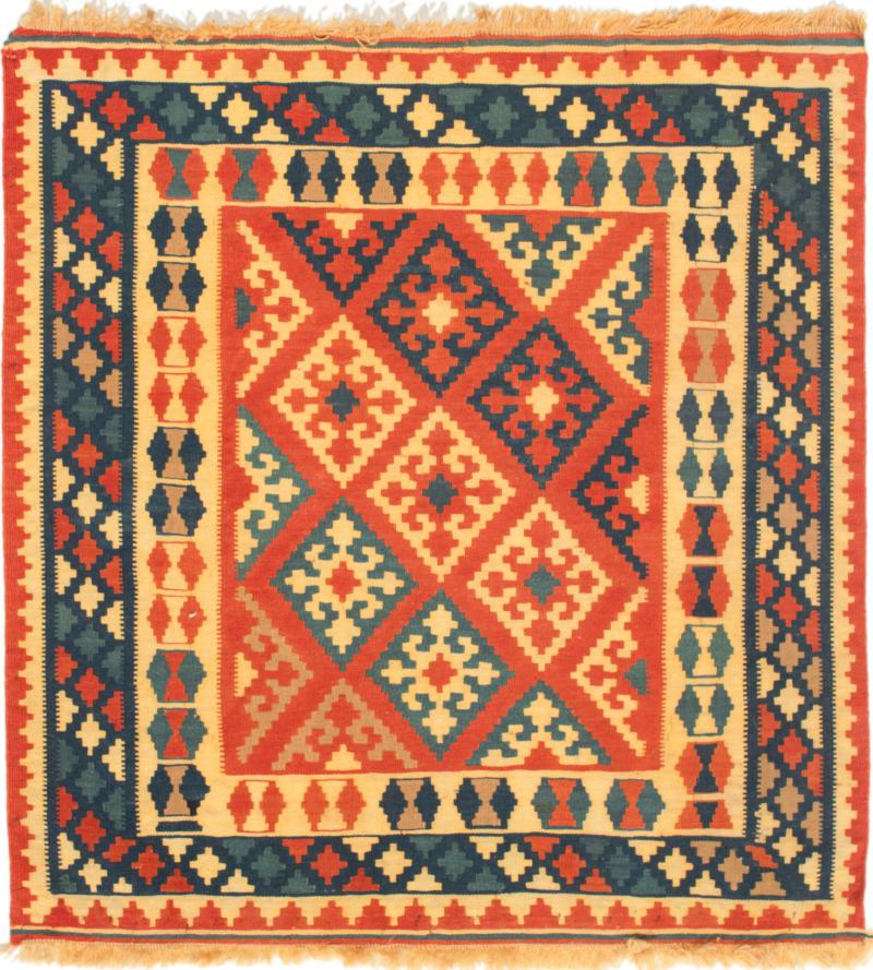 Tapete persa Kilim Fars 111x102 111x102, Tapete persa Tecido à mão