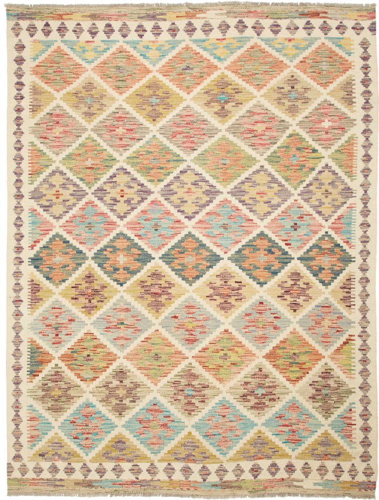 Tapete afegão Kilim Afegão 208x153 208x153, Tapete persa Tecido à mão