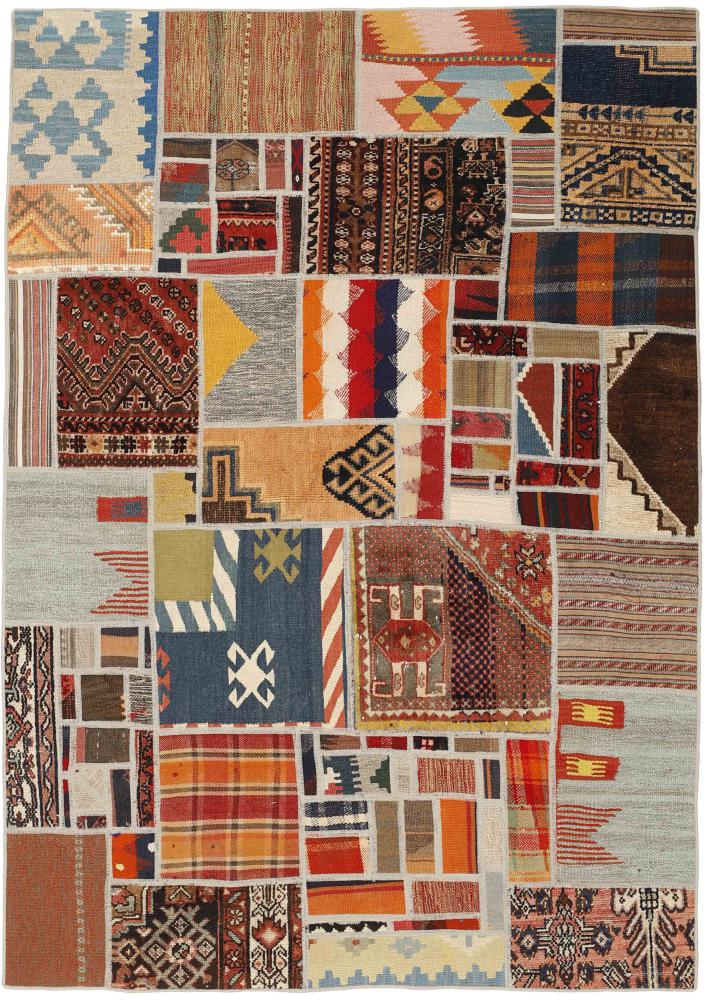 Perzsa szőnyeg Kilim Patchwork 201x139 201x139, Perzsa szőnyeg szőttesek