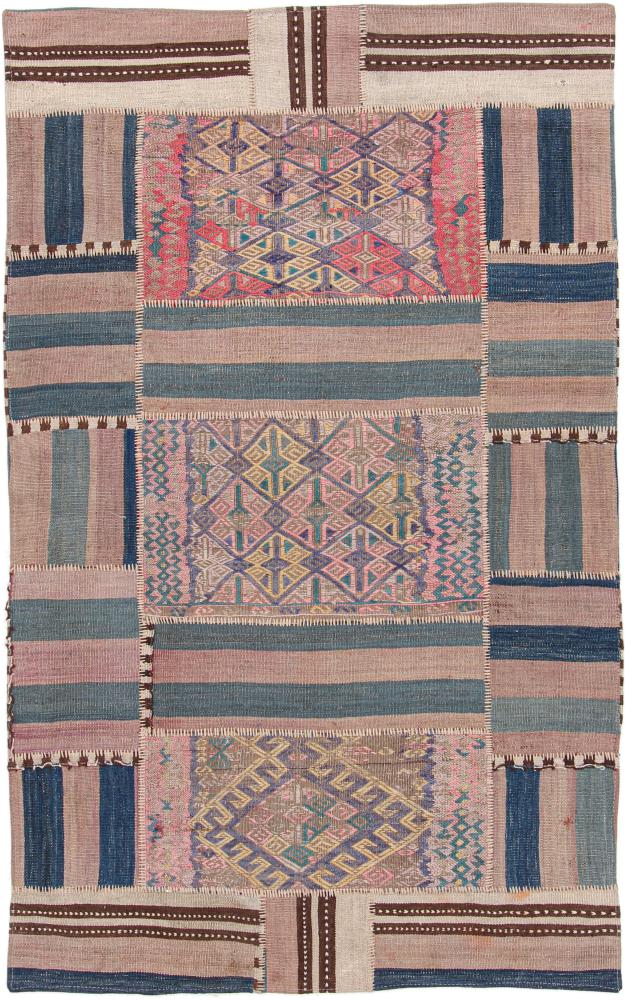 Persian Rug Kilim Patchwork 199x124 199x124, Persian Rug Woven by hand