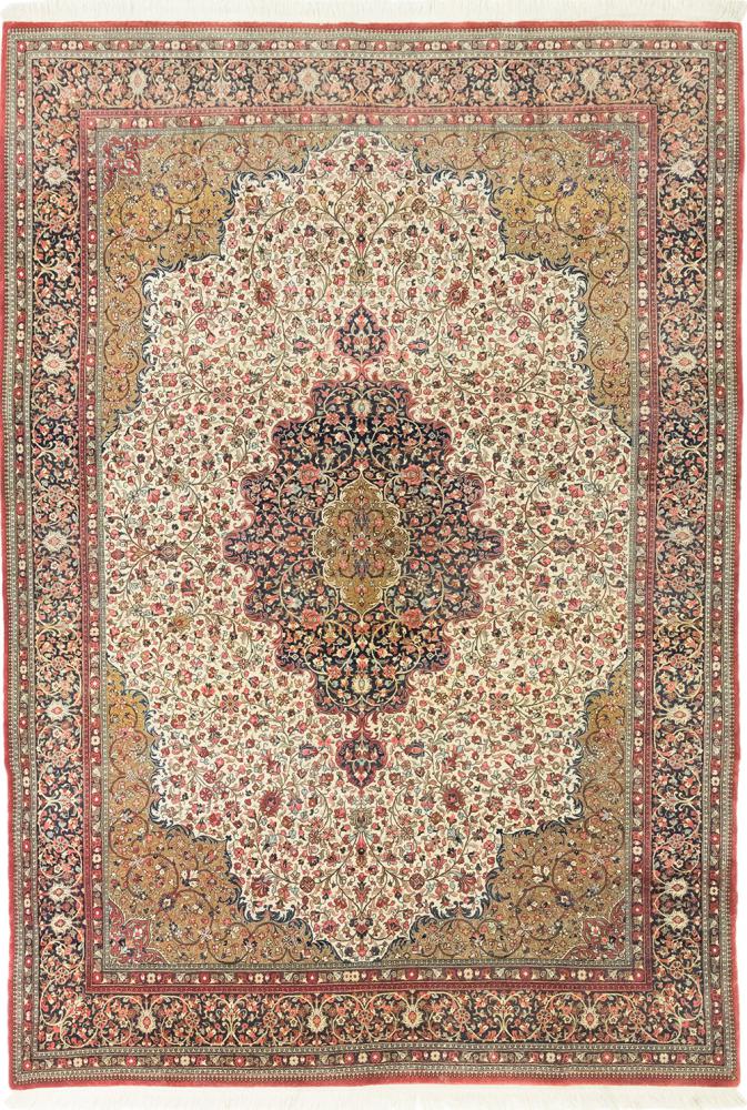 Alfombra persa Ghom Vieja 306x214 306x214, Alfombra persa Anudado a mano