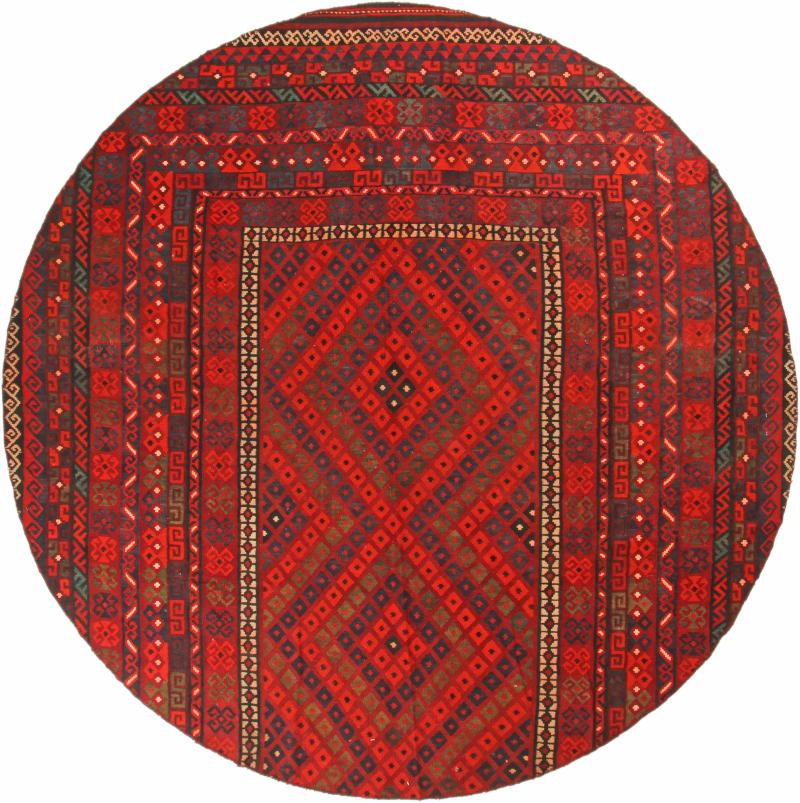 Tapete afegão Kilim Afegão Antigo 260x260 260x260, Tapete persa Tecido à mão