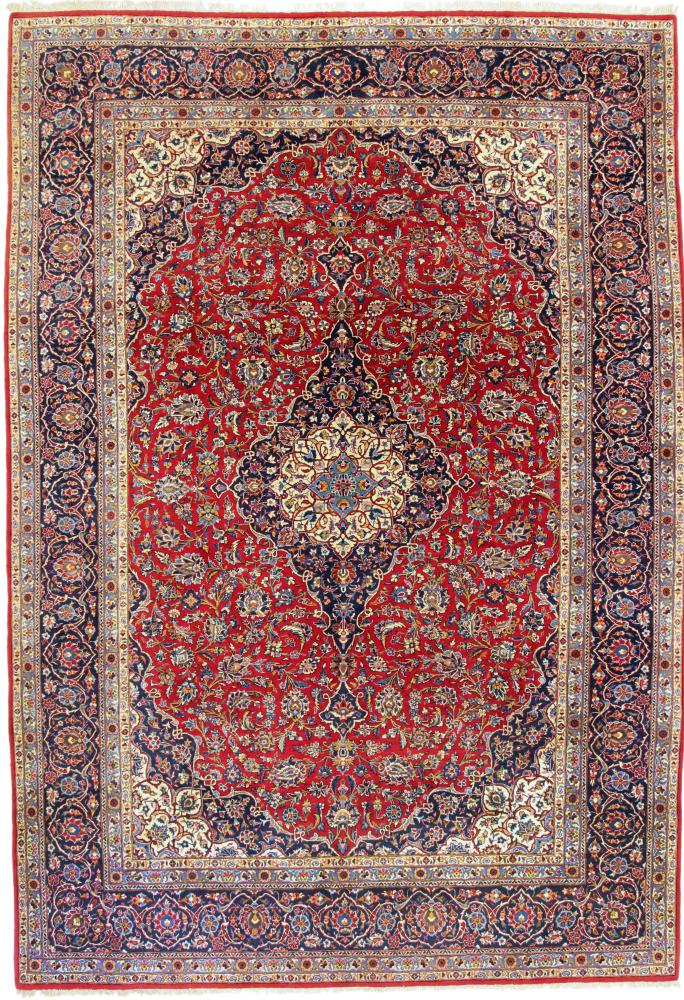 Perzsa szőnyeg Kashan 13'1"x9'1" 13'1"x9'1", Perzsa szőnyeg Kézzel csomózva