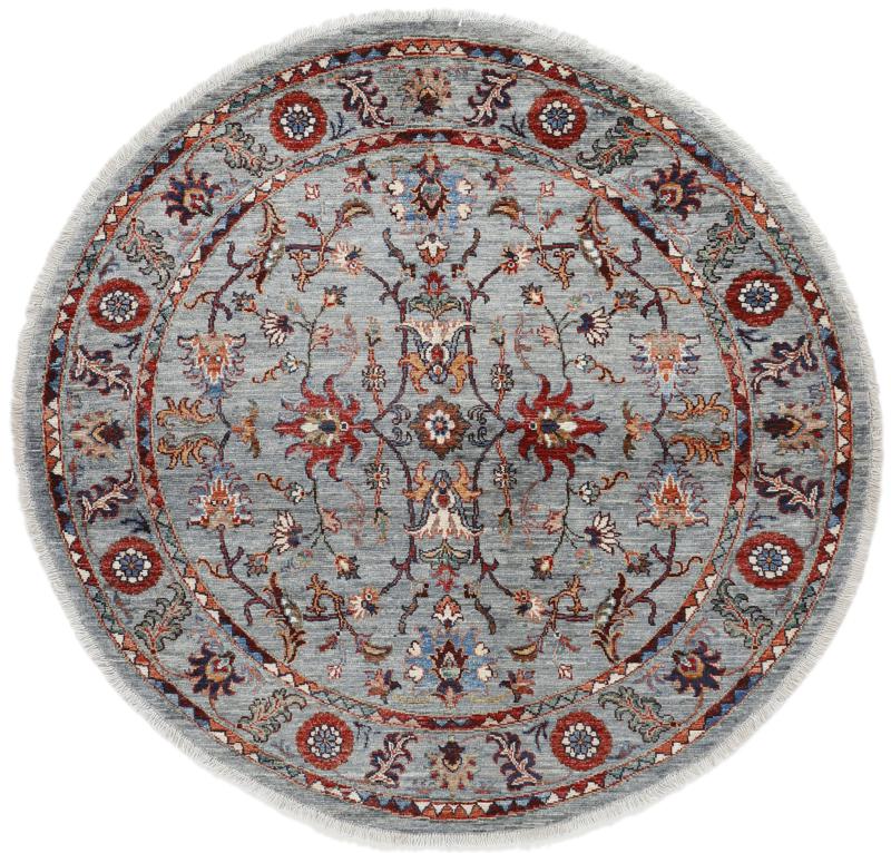 Afghan rug Arijana Klassik 146x152 146x152, Persian Rug Knotted by hand