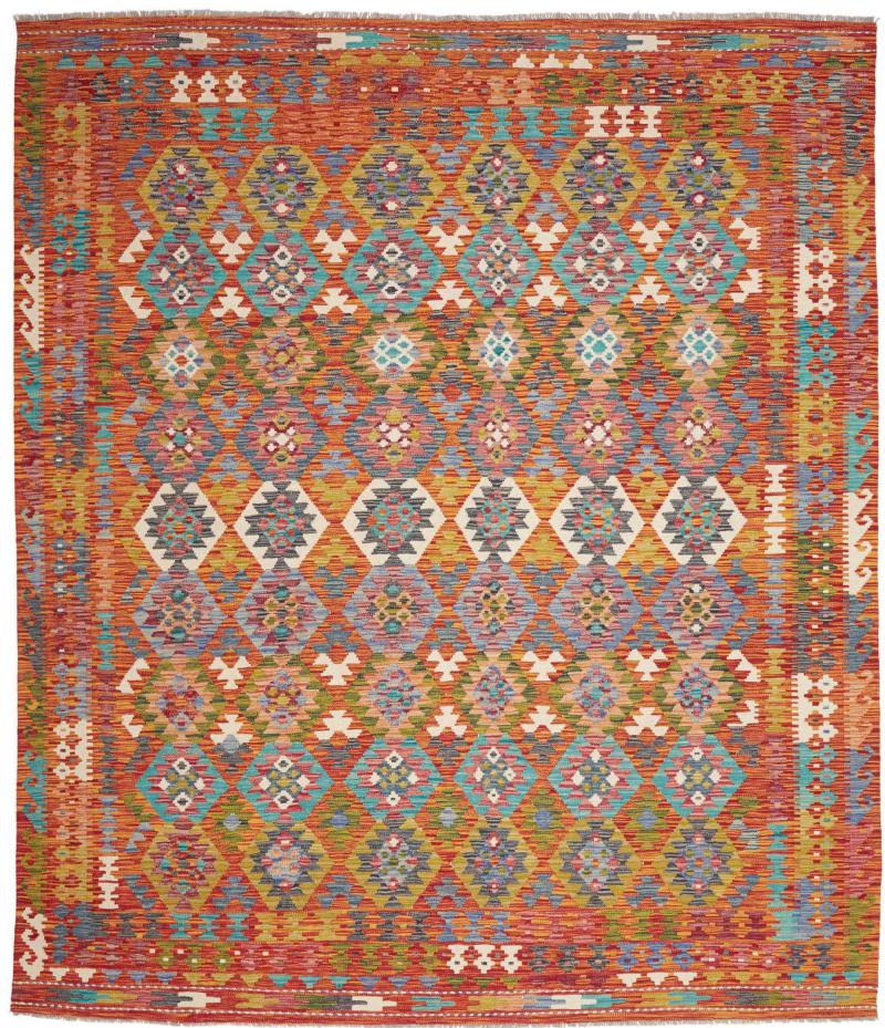 Afghaans tapijt Kelim Afghan 293x257 293x257, Perzisch tapijt Handgeweven
