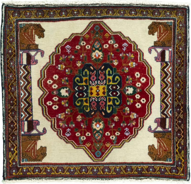 Perzisch tapijt Shiraz 59x63 59x63, Perzisch tapijt Handgeknoopte