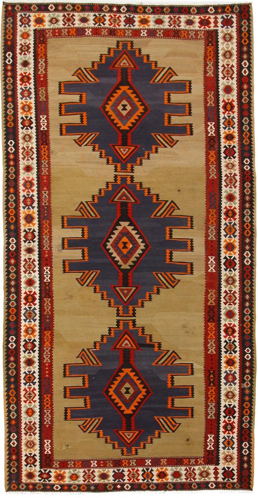 Tapete persa Kilim Fars Azerbaijan Antigo 308x155 308x155, Tapete persa Tecido à mão