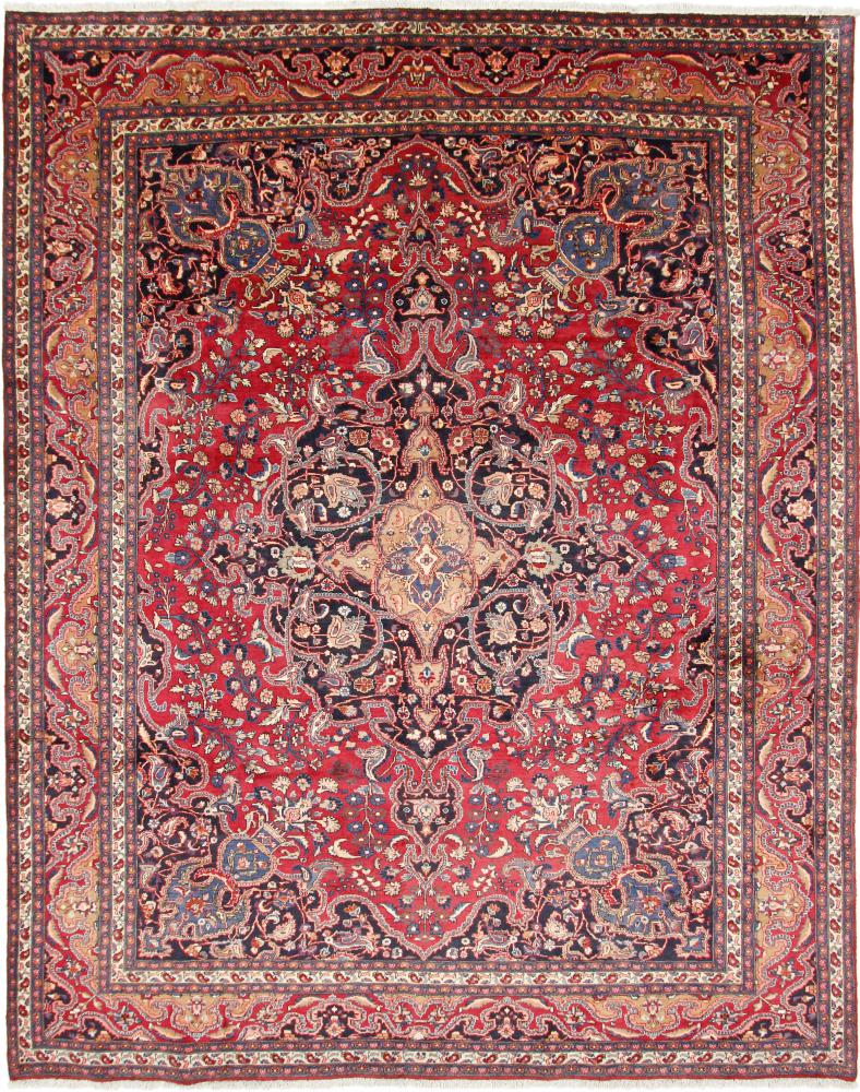 Tapis persan Mashhad 380x301 380x301, Tapis persan Noué à la main