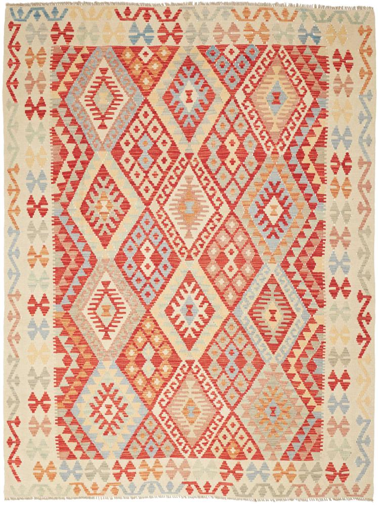 Afghanischer Teppich Kelim Afghan 234x175 234x175, Perserteppich Handgewebt