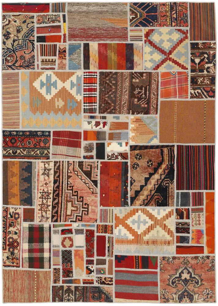 Perzsa szőnyeg Kilim Patchwork 201x141 201x141, Perzsa szőnyeg szőttesek