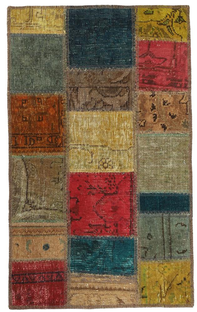Tappeto persiano Patchwork 99x62 99x62, Tappeto persiano Annodato a mano