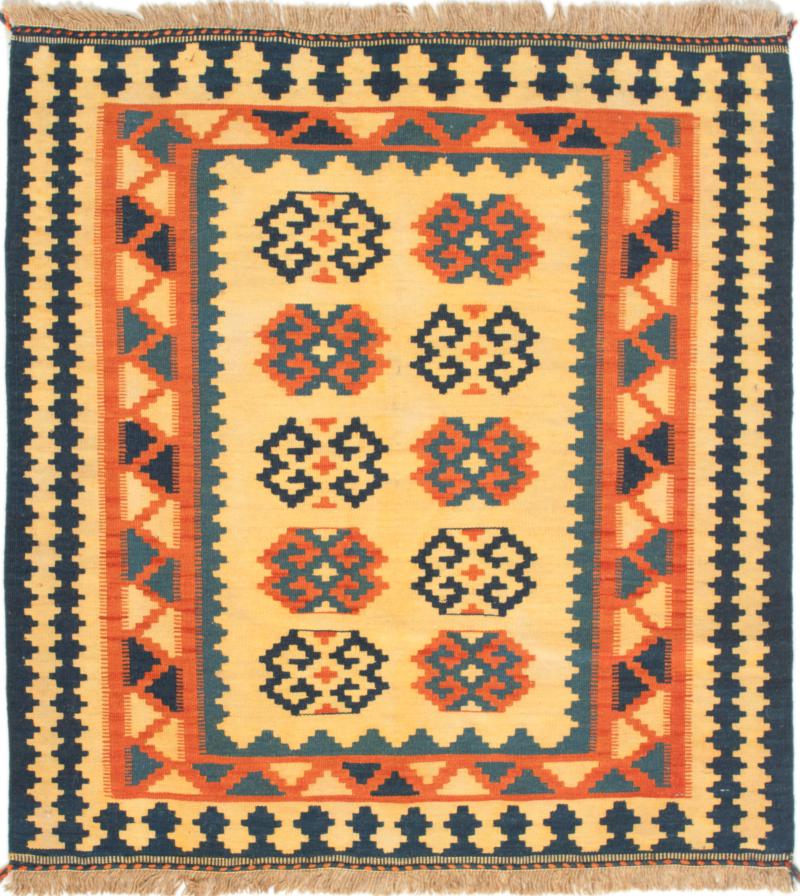 Tapete persa Kilim Fars 106x101 106x101, Tapete persa Tecido à mão