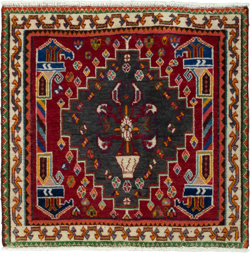 Persian Rug Shiraz 64x64 64x64, Persian Rug Knotted by hand