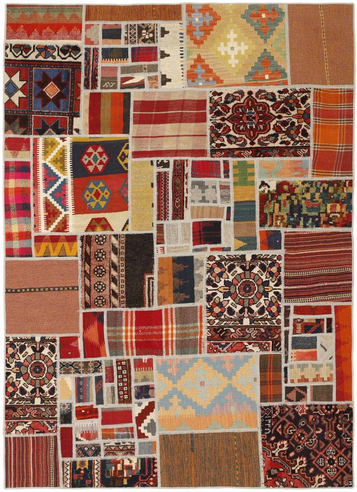 Tapete persa Kilim Patchwork 201x141 201x141, Tapete persa Tecido à mão