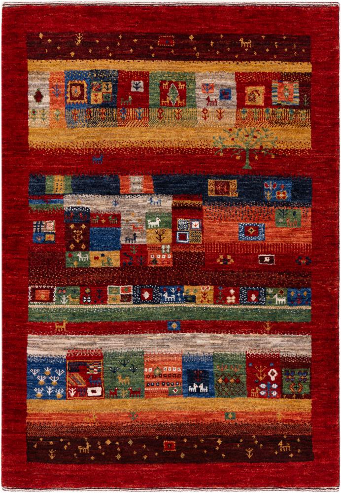 Persisk teppe Persisk Gabbeh Loribaft Atelier 125x85 125x85, Persisk teppe Håndknyttet