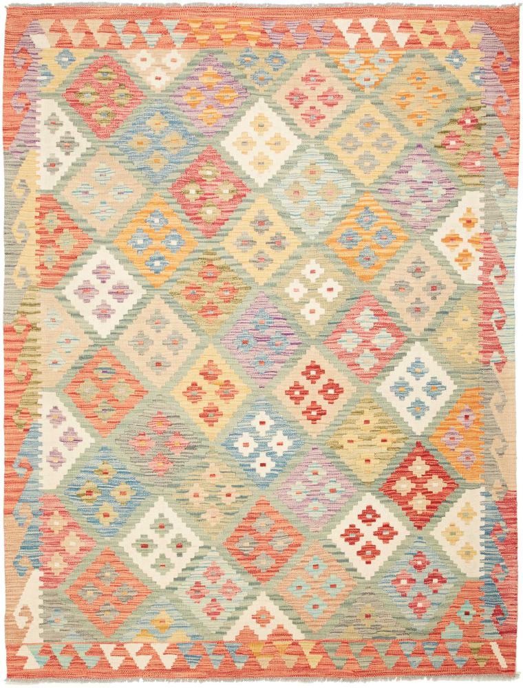 Tapete afegão Kilim Afegão 199x155 199x155, Tapete persa Tecido à mão