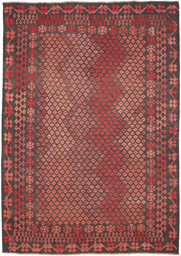 Afghan rug Kilim Afghan 9'3"x6'8" 9'3"x6'8", Persian Rug Woven by hand