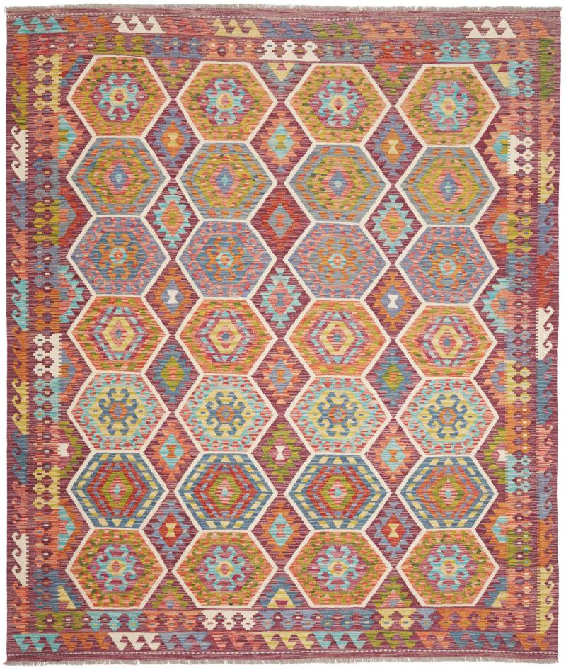 Alfombra afgana Kelim Afghan 296x258 296x258, Alfombra persa Tejido a mano