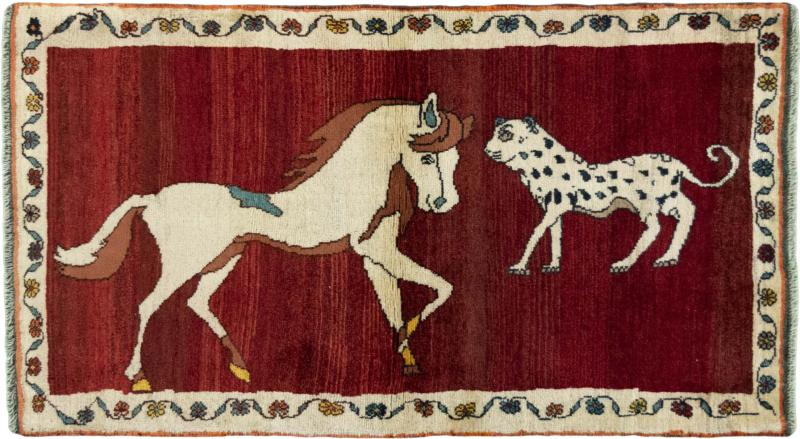 Alfombra persa Persia Gabbeh Ghashghai 176x102 176x102, Alfombra persa Anudado a mano