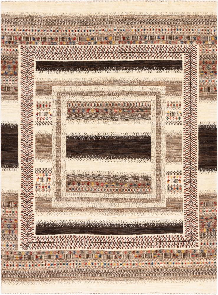 Tapis persan Persan Gabbeh Loribaft Essence 201x151 201x151, Tapis persan Noué à la main