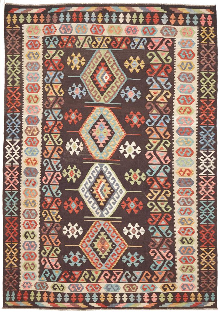 Afghan rug Kilim Afghan 9'8"x6'9" 9'8"x6'9", Persian Rug Woven by hand