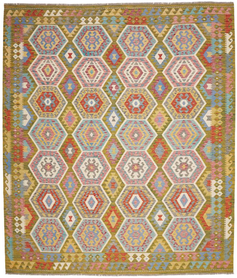Afghánský koberec Kilim Afghan 296x258 296x258, Perský koberec Ručně tkaný
