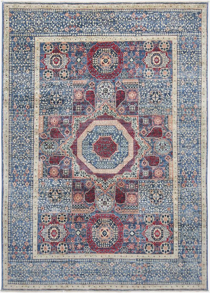 Afghansk tæppe Mamluk 214x147 214x147, Persisk tæppe Knyttet i hånden