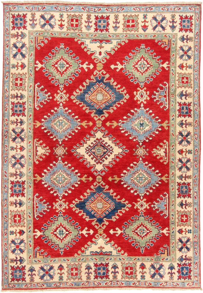 Tapis afghan Kazak 218x154 218x154, Tapis persan Noué à la main