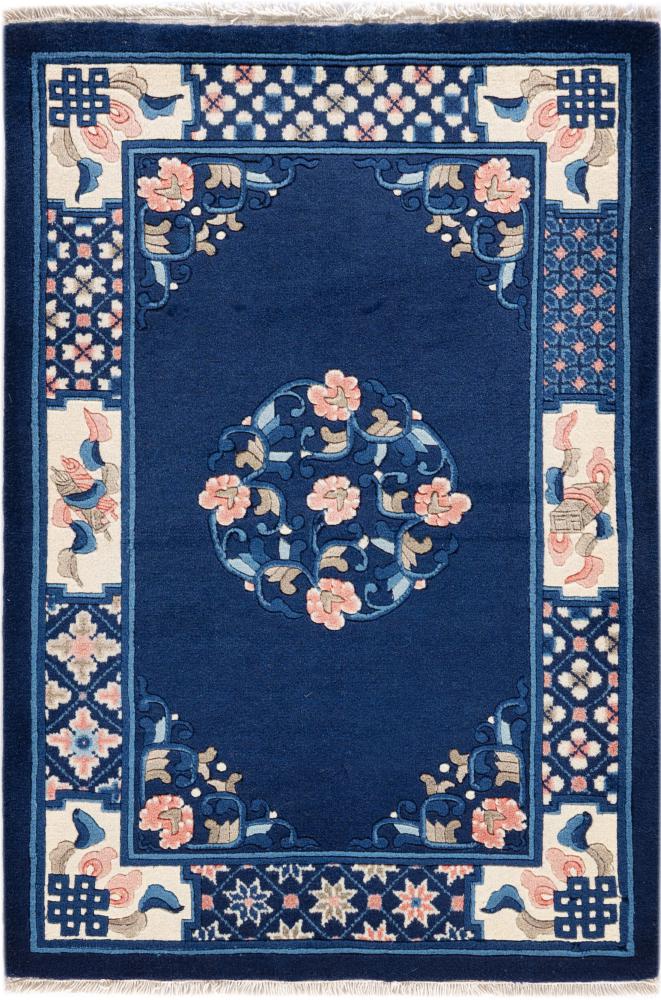 Kinesisk tæppe Kina Peking 91x61 91x61, Persisk tæppe Knyttet i hånden