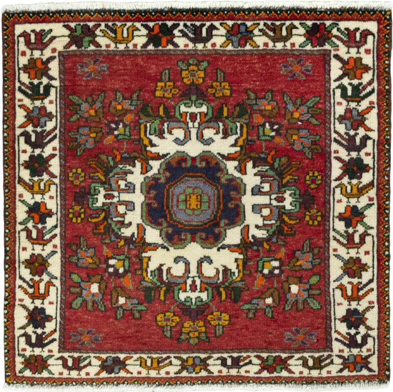 Persian Rug Shiraz 62x63 62x63, Persian Rug Knotted by hand
