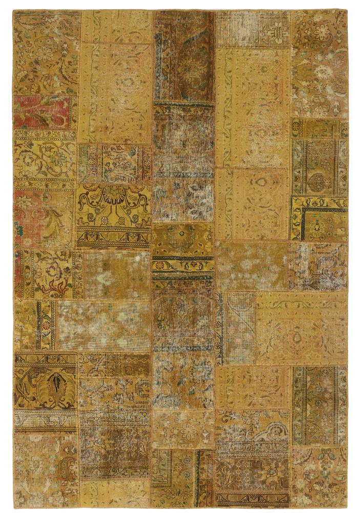 Persisk matta Patchwork 301x199 301x199, Persisk matta Knuten för hand