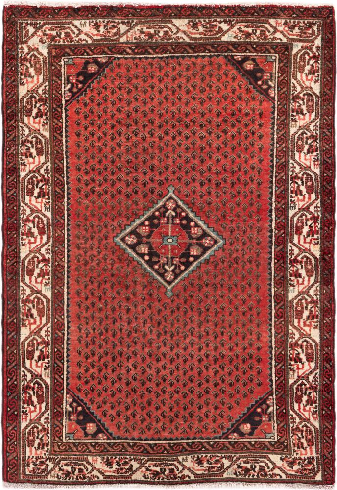 Tapis persan Hamadan 143x98 143x98, Tapis persan Noué à la main